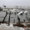Beschädigte Boote und Trümmer liegen im Yachthafen von Port St. Joe, nachdem der Hurrikan "Michael" in dem Gebiet auf Land getroffen war.