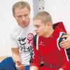 Trost vom Trainer: Rolandas Zaksauskas war trotz der Niederlage im Aufstiegswettkampf durchaus zufrieden mit der Saison, die Tomukas Kuzmickas und seine Pfuhler Teamkollegen geturnt haben.  
