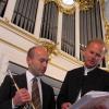 Den Trompeter Stefan Wiedemann und Organist Roland Plomer verbindet eine langjährige Freundschaft. Jetzt sind sie gemeinsam zu hören.  	Foto: Plomer