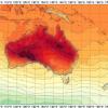Die bislang vorhandenen Farbtöne der Wetterbehörde Australiens reichen nicht mehr aus, um die Hitze der kommenden Tage grafisch darzustellen.