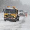 Der anhaltende Schneefall sorgte am Samstag für viele Unfälle und Staus.