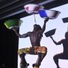 Artisten der afrikanischen Gruppe „Adesa“ sorgten mit ihrer atemberaubenden Akrobatik für große Begeisterung unter den Gästen.
