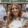Cathy Hummels stellt in München ihre Schuhkollektion vor.
