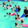 Kinderschwimmkurs der Wasserwacht Donauwörth bei Traumbedingungen.