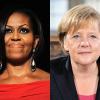 Michelle Obama und Angela Merkel.