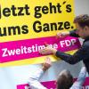 Die Liberalen wollen nun verstärkt um Zweitstimmen für die FDP bitten.