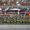 Die Mannschaft der freiwilligen Feuerwehr Thannhausen im Jubiläumsjahr.