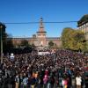 Demonstration in Mailand anlässlich des Internationalen Tags gegen Gewalt an Frauen.