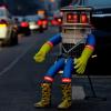 Der Roboter "hitchBOT" hat von München aus per Anhalter seine zehntägige Tour durch Deutschland gestartet.