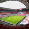 Die leere Allianz Arena ist vor Spielbeginn zu sehen.