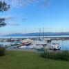 Nyon - klein und beschaulich am Genfer See. Das hätte unsere Camping-Aussicht sein können.