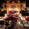 Stimmungsvoll ist der Weihnachtsmarkt vor dem Gögginger Kurhaus, der am Freitag beginnt.