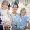 Prinzessin Madeleine und ihr Ehemann Chris O’Neill mit ihren Kindern Leonore und Nicolas im Jahr 2017 (ihr jüngstes Kind Adrienne war damals noch nicht geboren). Leonore und Nicolas sind zwei von fünf Enkeln von König Carl XVI. Gustaf, die nun nicht mehr Mitglieder des Königshauses sind.  	