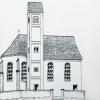So könnte nach einer Rekonstruktion von Georg Kuhn die heutige Bergheimer Pfarrkirche St. Remigius vor ihrer Barockisierung 1690 ausgesehen haben. Foto: Kuhn