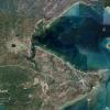 Die Aufnahme von Google Earth zeigt den Küstenort Palma in der Provinz Cabo Delgado in Mosambik.