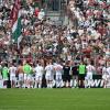 Die Mannschaft des FC Augsburg wurde nach dem Pokal-Aus in Unterhaching ausgepfiffen.