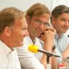 Die Führungs-Troika von Borussia Dortmund: Hans-Joachim Watzke, Jürgen Klopp und Michael Zorc.