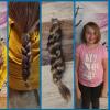 Annalena Koglin spendete ihre 30 Zentimeter lange Haarpracht.