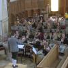 Gleich drei Jubiläen feierte der Musikverein Haunsheim bei seinem Kirchenkonzert. 