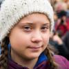 Klimaaktivistin Greta Thunberg protestiert wieder vor dem Parlament in Stockholm.