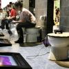 Die Playstation-Toilette Auf Europas größter Computermesse, der Games Convention in Leipzig, wurde vor zwei Jahren gezeigt, wie man sich in Zukunft auf der Toilette die Zeit vertreiben kann.