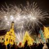 Das Feuerwerk über dem Friedberger Marienplatz war für viele das Highlight bei der "Nacht der Sterne".
