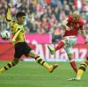 Arjen Robben und der FC Bayern wollen mit einem Sieg gegen Borussia Dortmund ins Finale um den DFB-Pokal einziehen. Das Halbfinale wird live von der ARD gezeigt.