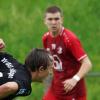 In der Nachspielzeit gegen Affing sah Andreas Kotter (rechts, hier beim Auftaktspiel gegen Nördlingen II) die Rote Karte. 