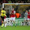 Ivan Perisic hält kurz vor Schluss gegen Arsenal London einfach drauf. Der Ball flutscht in den Kasten. Borussia Dortmund lebt.