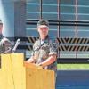 Oberstleutnant Stephan Pillmeier, Kommandeur der Flugabwehrraketengruppe 22, übergab am 27. Juni 2011 die Führung der Stabsstaffel im Rahmen eines militärischen Appells von Hauptmann Timo Habig an Hauptmann Arno Ziems.