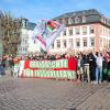 FCA-Fans demonstrieren in Mainz.