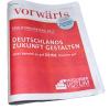 Ein druckfrisches Exemplar der "vorwärts" Sonderausgabe.  Inhalt  ist der 185 Seiten umfassenden Koalitionsvertrag mit dem Titel «Deutschlands Zukunft gestalten. 