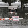 Der Union Point Park steht in New Bern unter Wasser, während sich Hurrikan "Florence" nähert.
