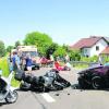 Nach ersten Erkenntnissen hat eine 27-jährige Autofahrerin aus Bergheim vermutlich die Motorradfahrer aus Kufstein beim Überqueren der Straße übersehen. Foto: Manfred Reichl