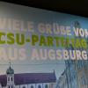 Viele Besucherinnen und Besucher zeigten sich mit Augsburg als Parteitags-Schauplatz zufrieden.