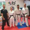 Auf ein erfolgreiches Jahr blicken die Taekwon-Do-Kämpfer der Sportschukle Chon-Ji zurück (von rechts): Trainer Martin Bauer, Margarethe Ringler, Keyhan Afkhamiund, Trainer Guido Blätz.