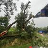 Starker Regen setzte am Donnerstagabend in Wertingen und Roggden Straßen und Keller unter Wasser. Die Feuerwehr war mehrfach im Einsatz.