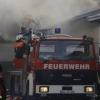In Jedesheim brannt am Samstag eine Maschinenhalle. 
