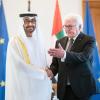 Bundespräsident Frank-Walter Steinmeier und Scheich Mohamed bin Said Al Nahjan, Kronprinz von Abu Dhabi und stellvertretender Oberbefehlshaber der Streitkräfte der Vereinigten Arabischen Emirate, trafen sich im Schloss Bellevue zu einem Gespräch.