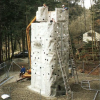 Der Kletterturm in Krumbach wurde 1996 errichtet und inzwischen auf knapp zwölf Meter erhöht.