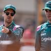 Sebastian Vettel (links) und Lance Stroll werden auch in der neuen Saison Teamkollegen bei Aston Martin sein. 