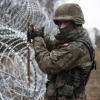 Polen baute einen Grenzzaun zum russischen Kaliningrad. Hier ist die Gefahr am größten, dass russische Truppen eindringen. 