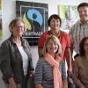 Bobingen handelt fair - dafür setzen sich (von links) Monika Böhler, Johanna Ludl, Monika Bistritzki, Thomas Ludwig und Beate Bischoff ein.