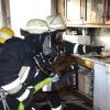 Die Augsburger Feuerwehr musste wegen eines Küchenbrands ausrücken. 