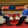 Bundeskanzlerin Angela Merkel bei TV-Moderatorin Anne Will.