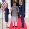 US-Präsident Joe Biden und First Lady Jill Biden begrüßen Indiens Premierminister Narendra Modi zu einem privaten Abendessen im Weißen Haus.