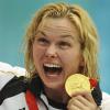 Britta Steffen hatte bei den Olympischen Spielen 2008 die Goldmedaille über 100 Meter Freistil gewonnen. Am Freitag kommt sie nach Kösingen. 