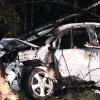 Eine 38-jährige Autofahrerin starb in diesem Auto.