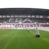 Die WWK-Arena in Augsburg wird am Wochenende leer bleiben, wenn die Profis des FC Augsburg gegen den VfL Wolfsburg antreten. Ab kommender Woche ist dann auch der Spielbetrieb erst einmal eingestellt.  	