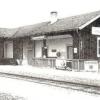 Der Bahnhof Langenneufnach – im Jahre 1939 und heute. 